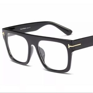 Ash-Lens Square Eyeglasses Unisex